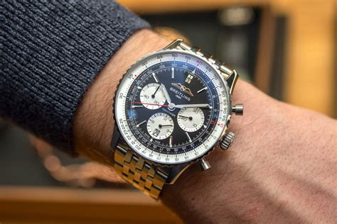 breitling navitimer 46 blacksteel replica|breitling navitimer b01 chrono 46.